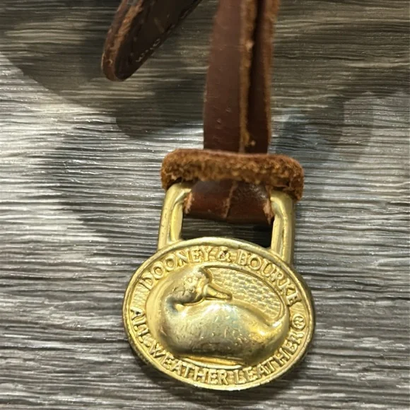 Vintage Dooney & Bourke All Weather Raw Leather
Carrier Shoulder Bag Crossbody - Picture 10 of 17